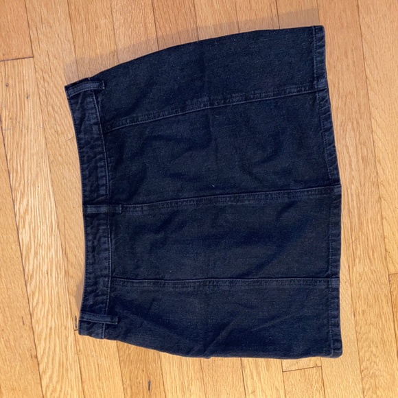 Forever 21 Black Zip-Up Denim Skirt - Picture 3 of 7